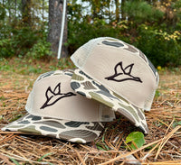 Thumbnail for Embroidered Duck Logo Committed Wheat Stubble Cap