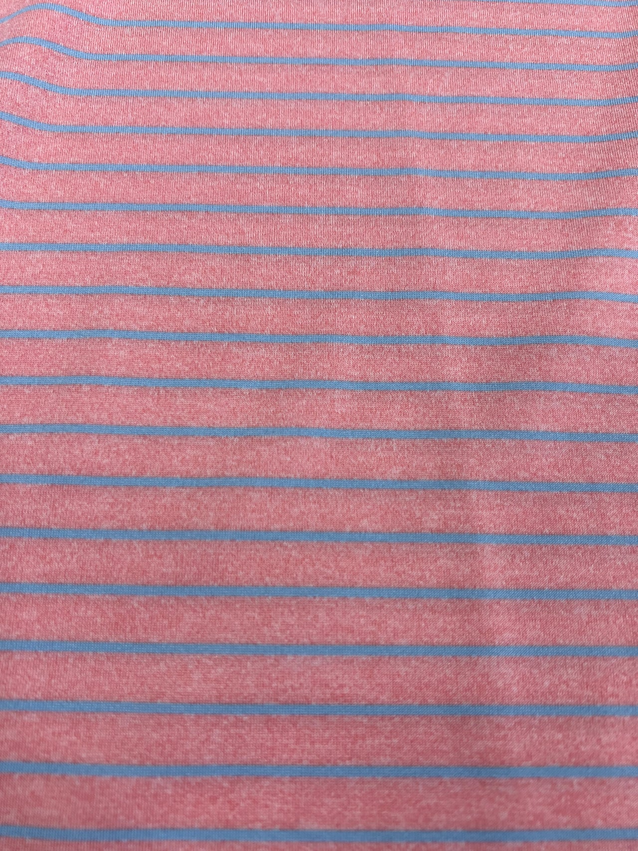 Cashmere Pink Stripe Performance Polo
