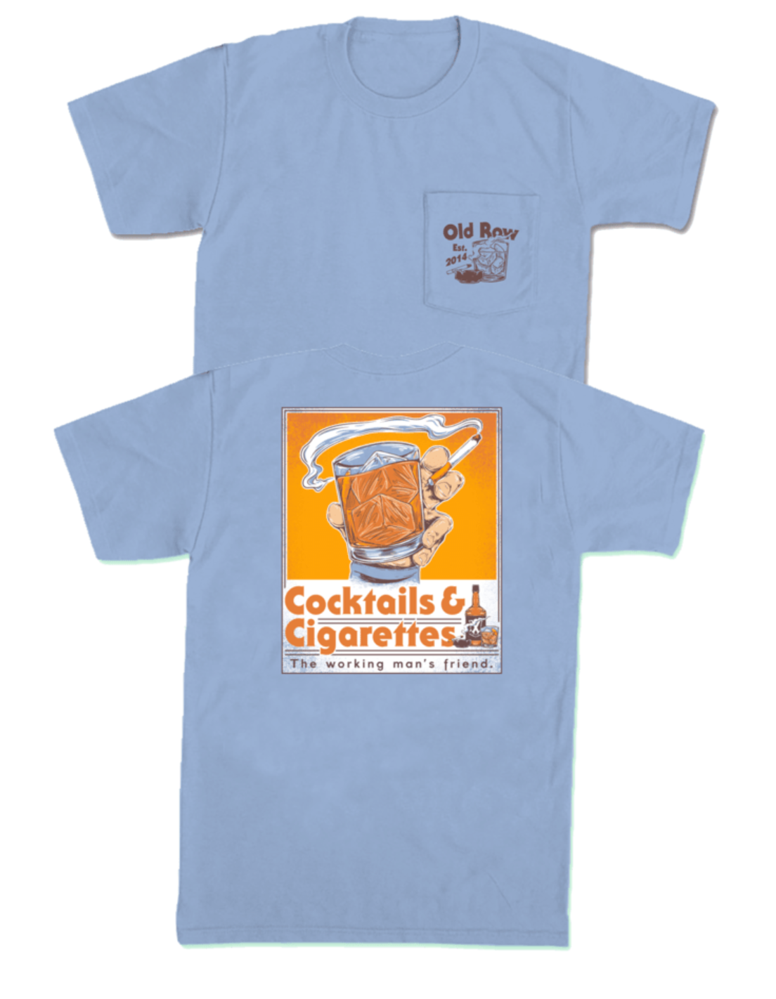 Cocktails and Cigarettes Pocket SS Tee
