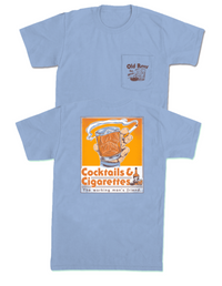 Thumbnail for Cocktails and Cigarettes Pocket SS Tee