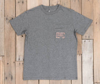 Thumbnail for Youth - Authentic Heathered Midnight Grey SS Pocket Tee