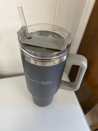 Thumbnail for 40oz Tumbler with Handle & Straw - Charcoal