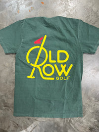 Thumbnail for Old Row Masters Logo Green Short Sleeve T-Shirt