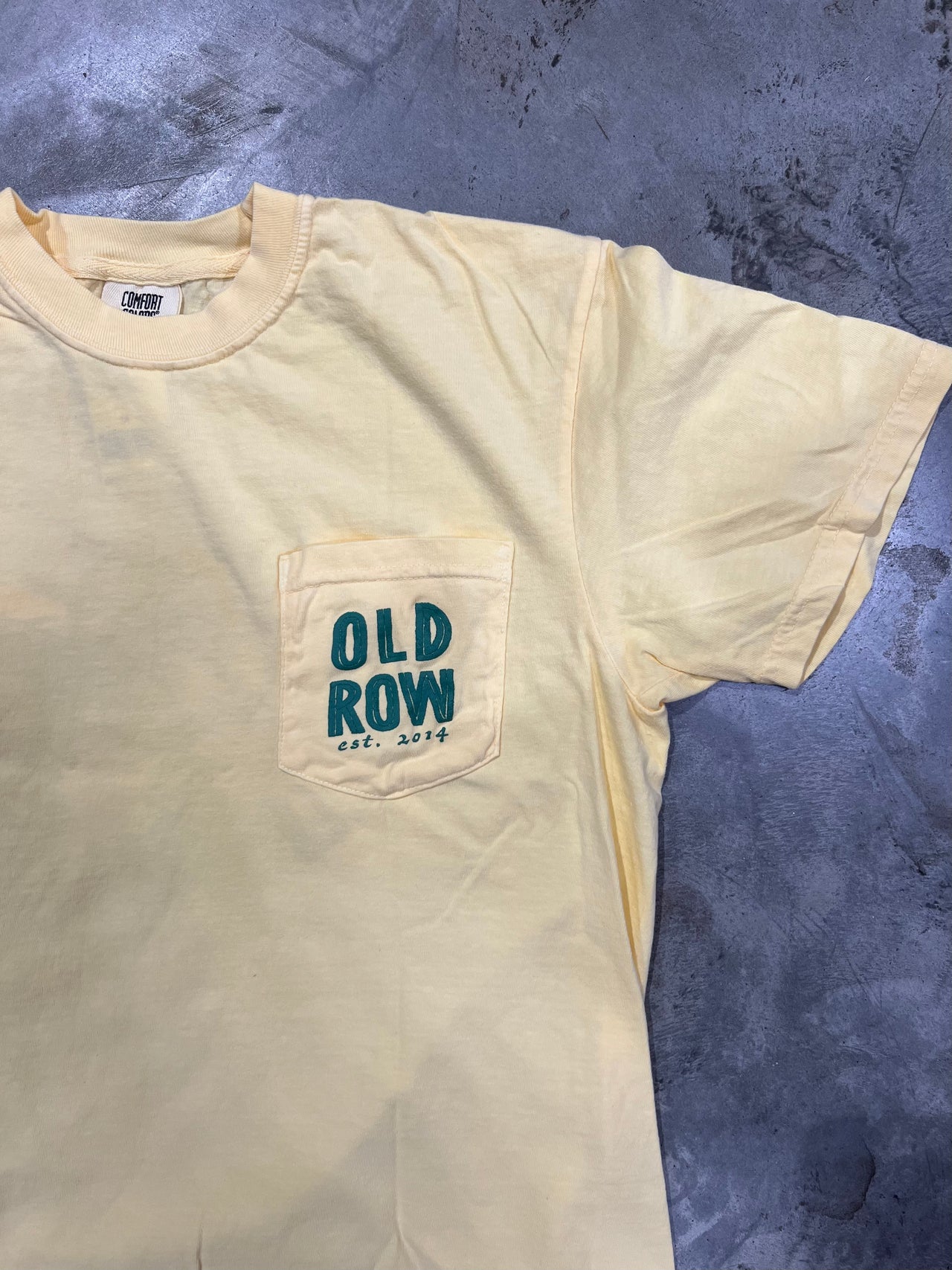 Old Row Golf Cart Optional Short Sleeve T-Shirt. Man drinking on the golf course.