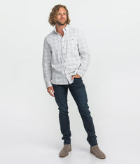 Thumbnail for Braxton Lightweight Cord Flannel - Glacier