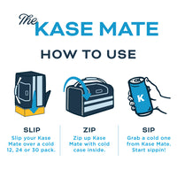 Thumbnail for 12 Pack Kase Mate Beer Cooler - Sully Light Blue/Royal