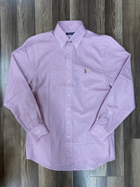 Thumbnail for Pink Water Lily Check Button Down