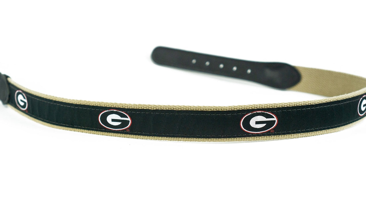 UGA G Ribbon Belt - Black