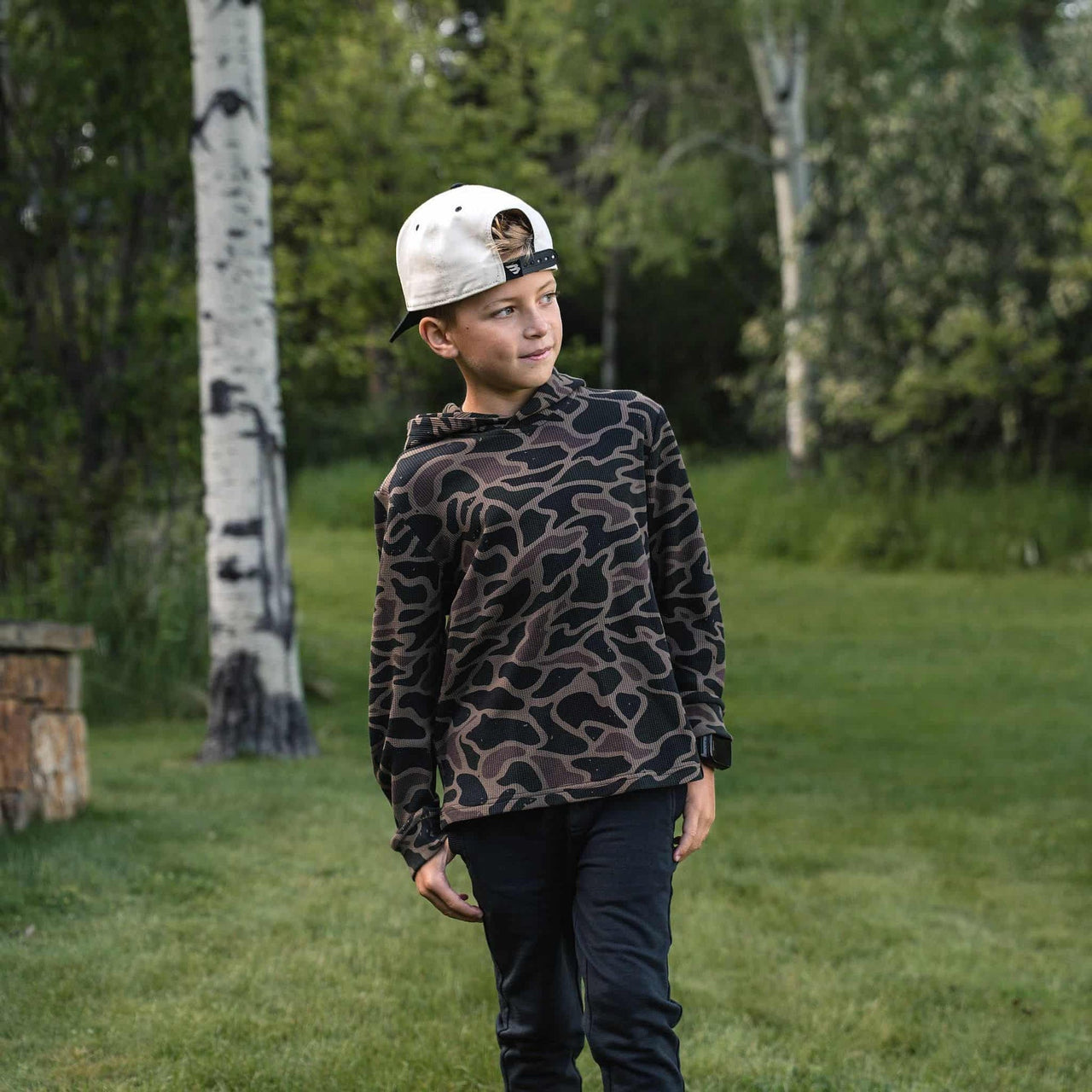 Youth - Thermal Hoodie - Bendita Camo