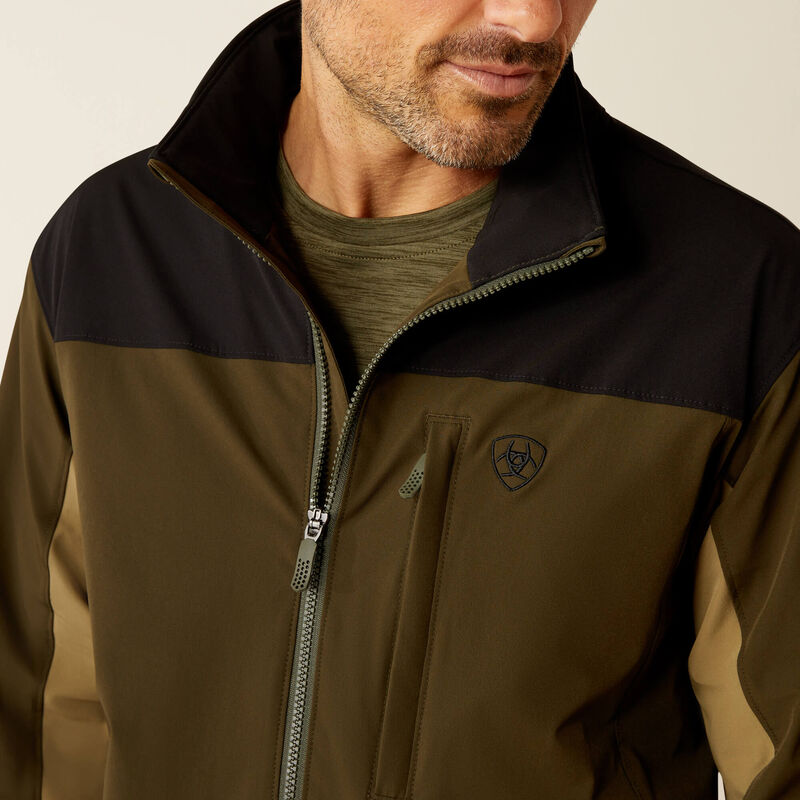 Pioneer StretchShell Jacket - Moss Green/Black