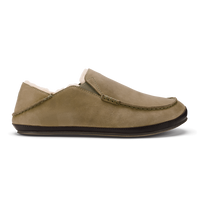 Thumbnail for Men's Moloa Leather Slippers - Clay/Dark Java