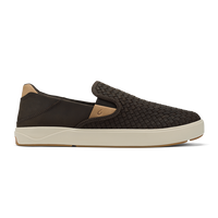 Thumbnail for Men's Lae'ahi Lauhala Woven Leather Shoes - Dark Java