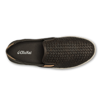 Thumbnail for Men's Lae'ahi Lauhala Woven Leather Shoes - Dark Java