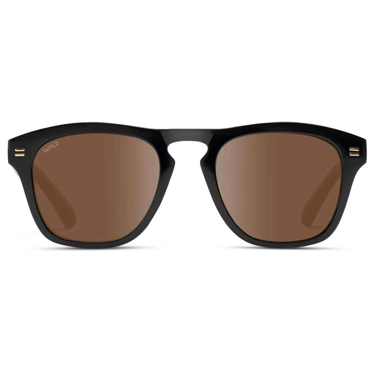 Dash Polarized Sunglasses - Black / Brown Lens