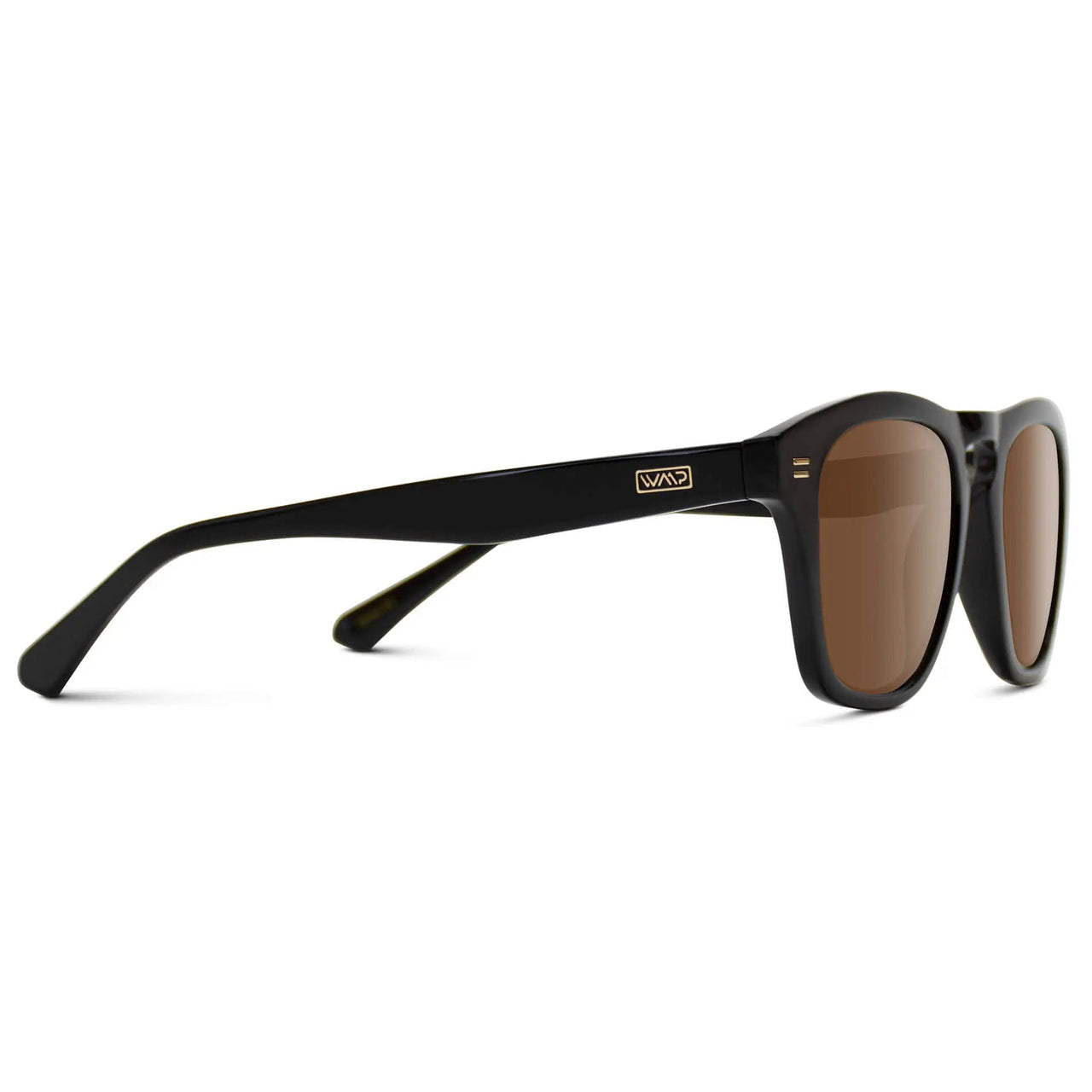 Dash Polarized Sunglasses - Black / Brown Lens