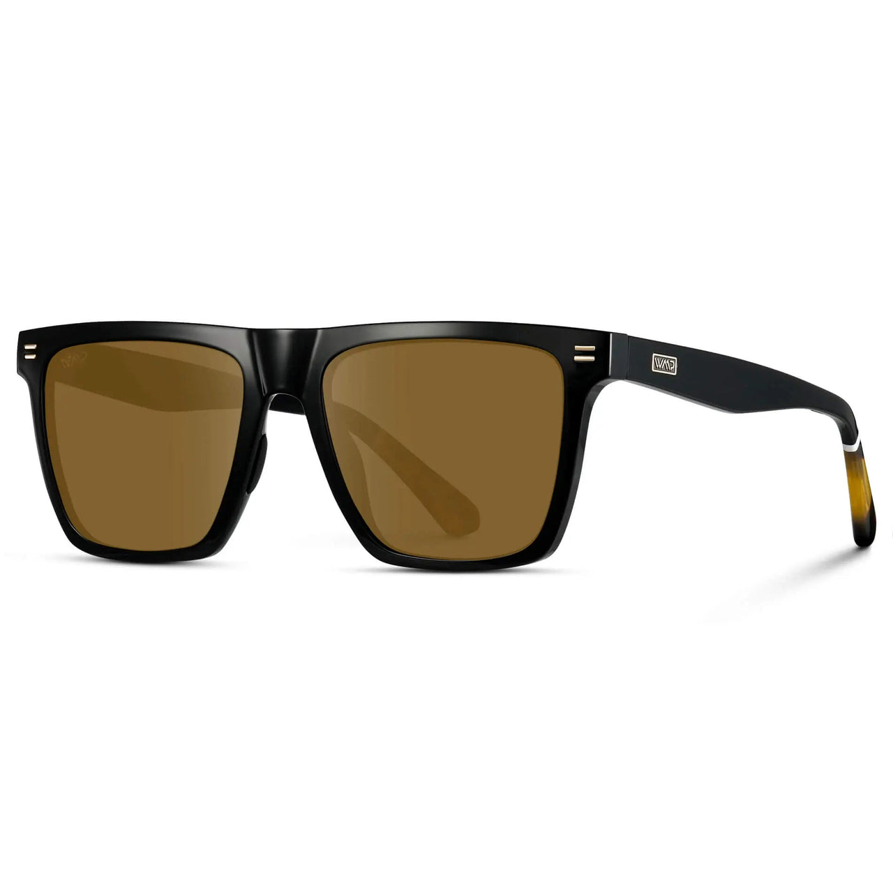 Ace Polarized Sunglasses - Black/Brown