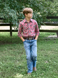 Thumbnail for Youth Wrangler Slim Straight Jeans - Roughhouse