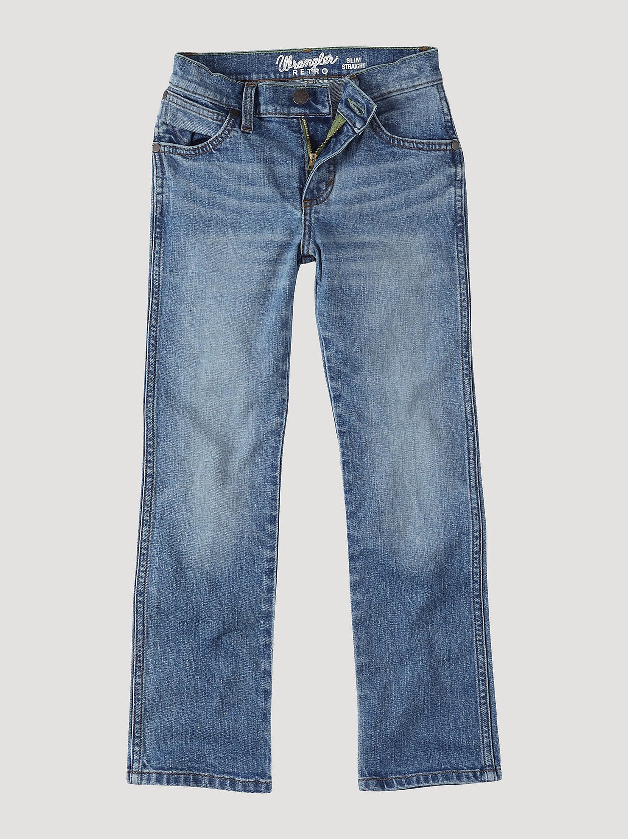 Youth Wrangler Slim Straight Jeans - Roughhouse