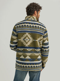 Thumbnail for Wrangler Heavyweight Quarter Zip Sherpa Pullover - Alpine