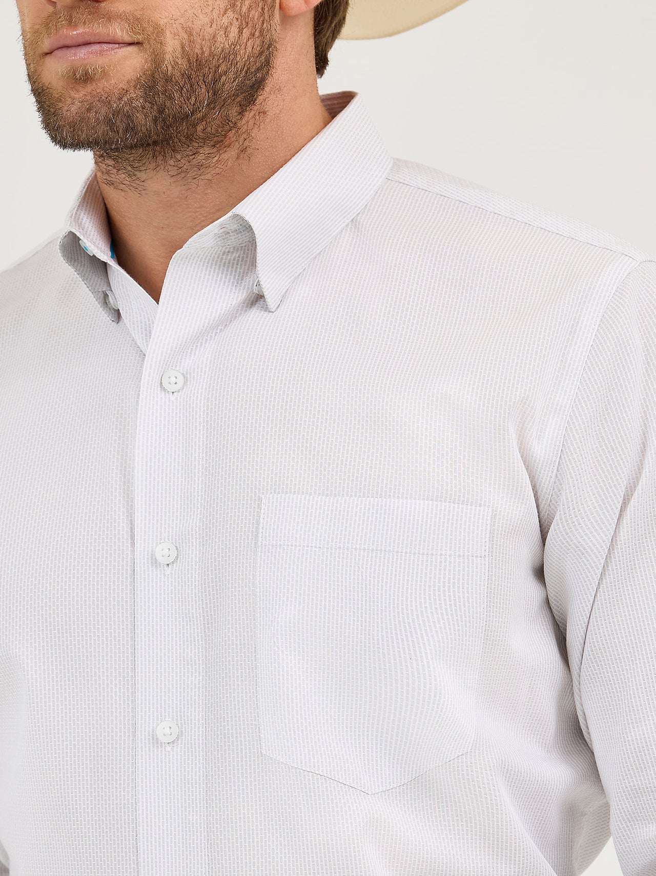 Wrangler Cody Johnson LS Button Down Shirt - Grey