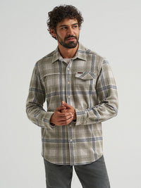Thumbnail for Wrangler ATG Campsite LS Button Down - Stone