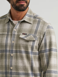Thumbnail for Wrangler ATG Campsite LS Button Down - Stone