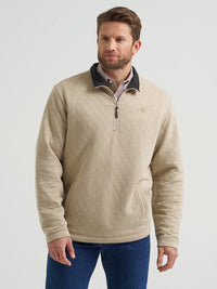 Thumbnail for George Straight Quilted Quarter Zip - Tan