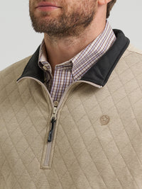 Thumbnail for George Straight Quilted Quarter Zip - Tan
