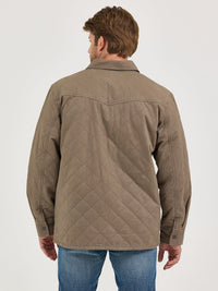 Thumbnail for Reversible Quilted Jacket - Chocolate Chip/Aztec