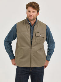 Thumbnail for Quilt Lined Ranch Vest - Bungee Cord Taupe