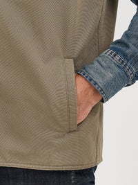 Thumbnail for Quilt Lined Ranch Vest - Bungee Cord Taupe