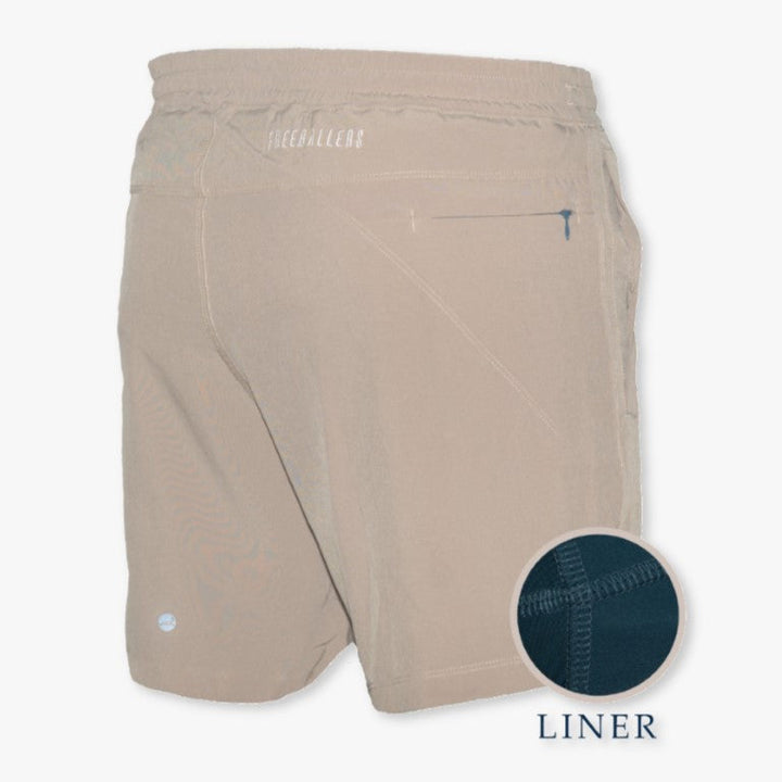 Youth Khaki Lined Freeballer Performance Short