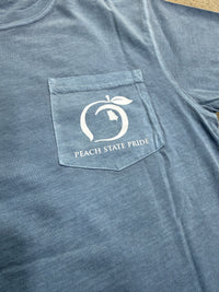 Thumbnail for Georgia On My Mind SS Pocket Tee - Denim