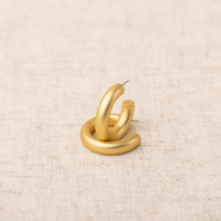Thumbnail for Earrings Sara Gold Brushed