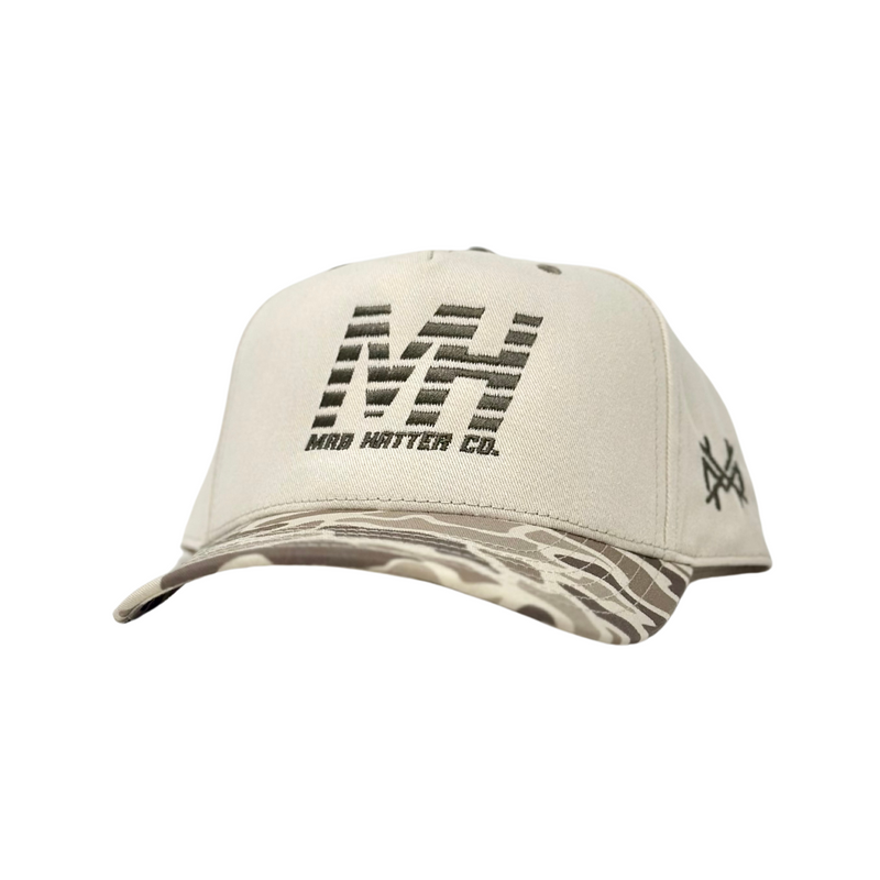 MHC Retro Mad Hatter Company Trucker Cap - Natural/Field Camo