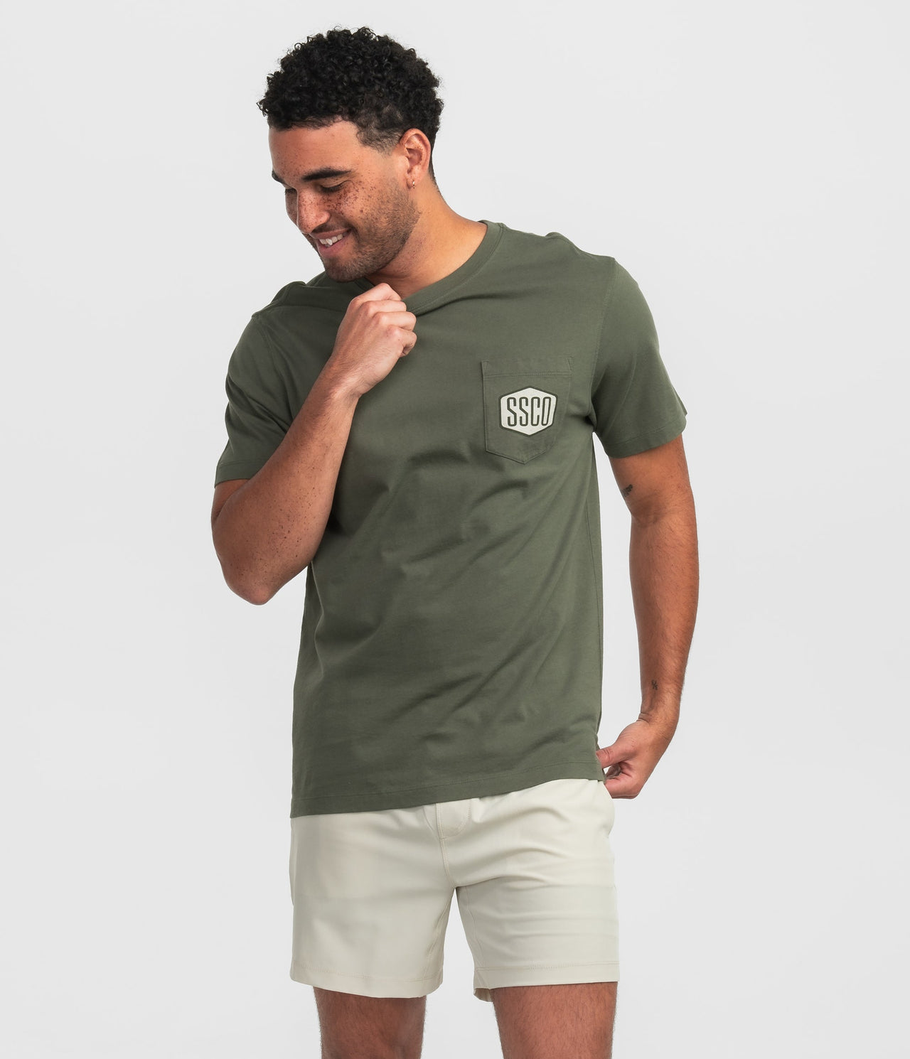 Makers Badge SS Tee - Cedar Green