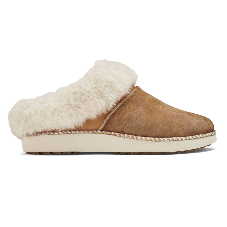 Ku'i Women's Slip-On Slippers - Tan/Bone