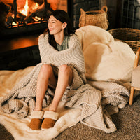 Thumbnail for Ku'i Women's Slip-On Slippers - Tan/Bone