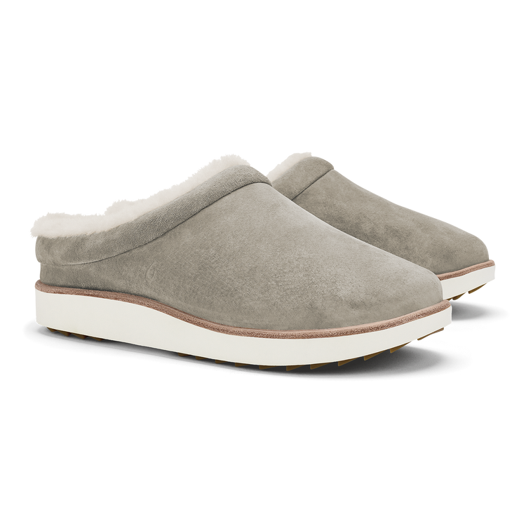 Mani Women's Slip-On Slippers - Taupe Grey/Golden Sand