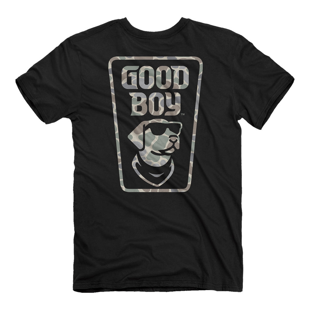 Good Boy Camo SS Tee - Black