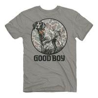 Thumbnail for Good Boy Camo Pointer SS Tee - Grey
