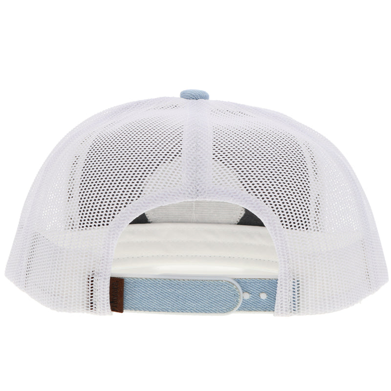 The Prorodeo Cap - Denim/White with Leather Patch