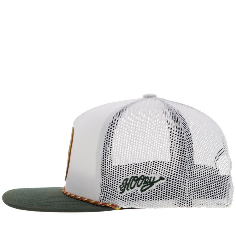 The Spur Cap - White with Leather Patch