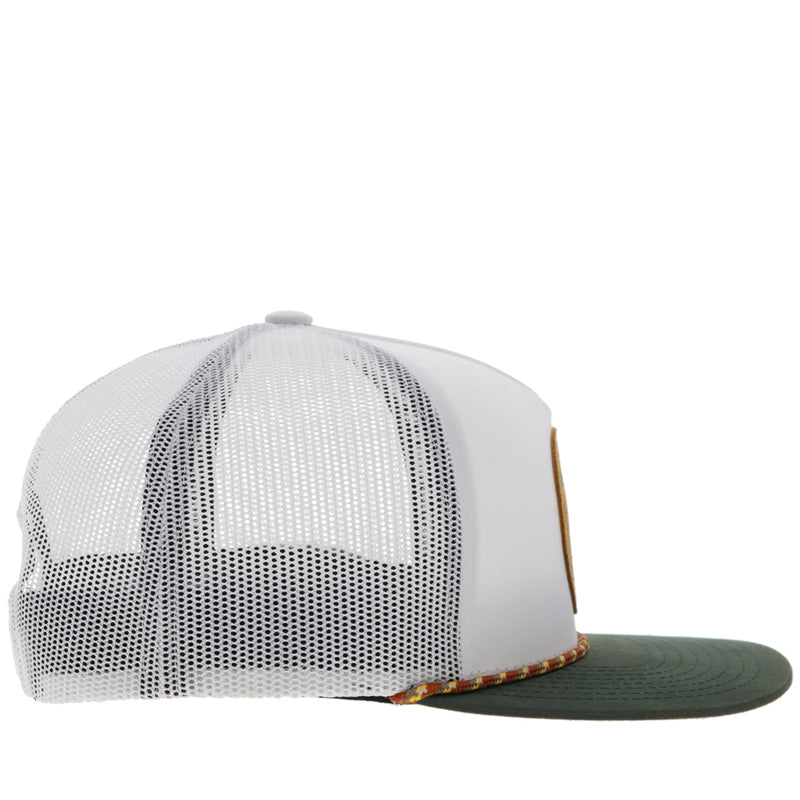 The Spur Cap - White with Leather Patch