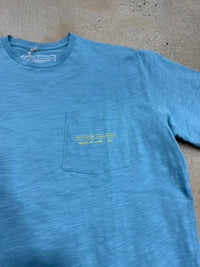 Thumbnail for Southern Casanova Bass Splash SS Tee - Washed Denim