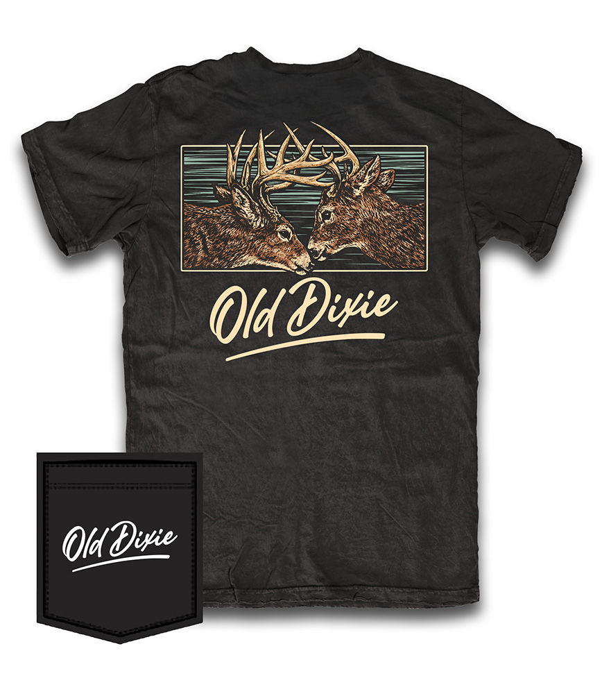 Old Dixie Fight Night Short Sleeve T-Shirt - Black