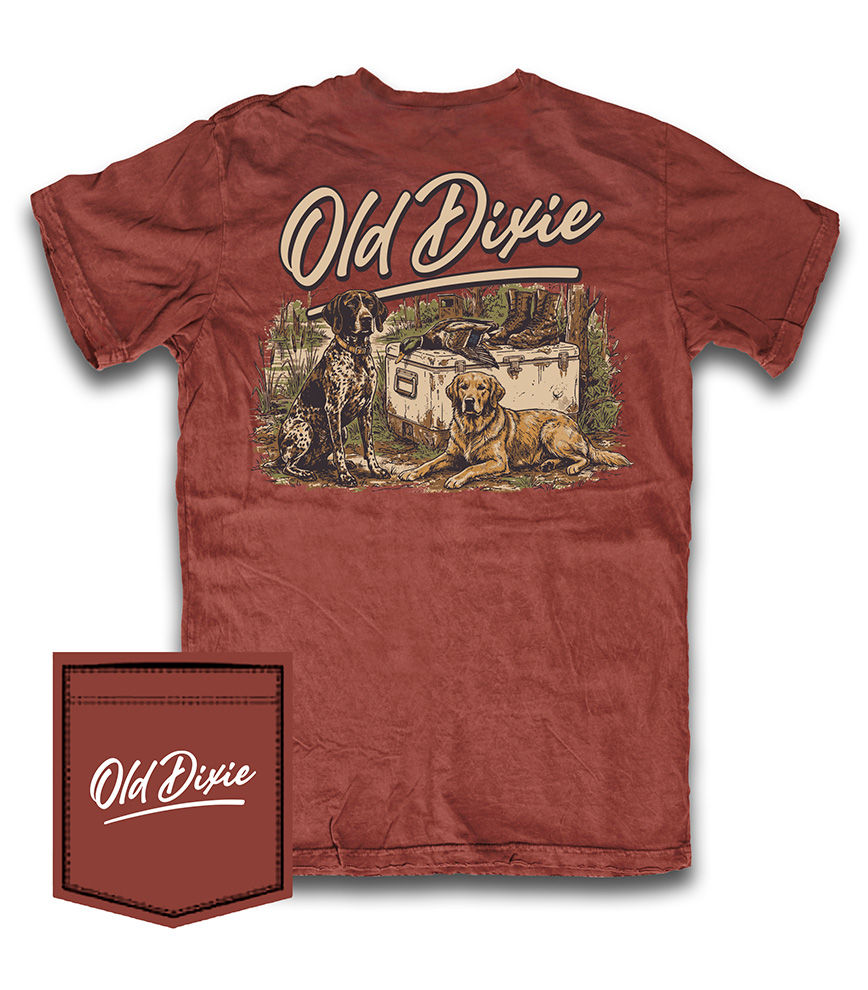 Old Dixie Dynamic Duo Short Sleeve T-Shirt - Red