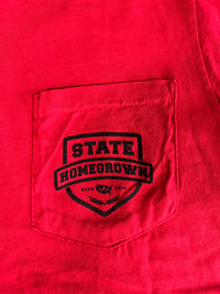 Thumbnail for State HomeGrown Let's Get Rowdy Short Sleeve T-Shirt - Red