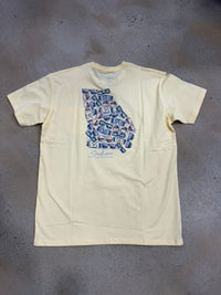 Thumbnail for Southern Casanova Georgia Shady State SS Tee - Yellow