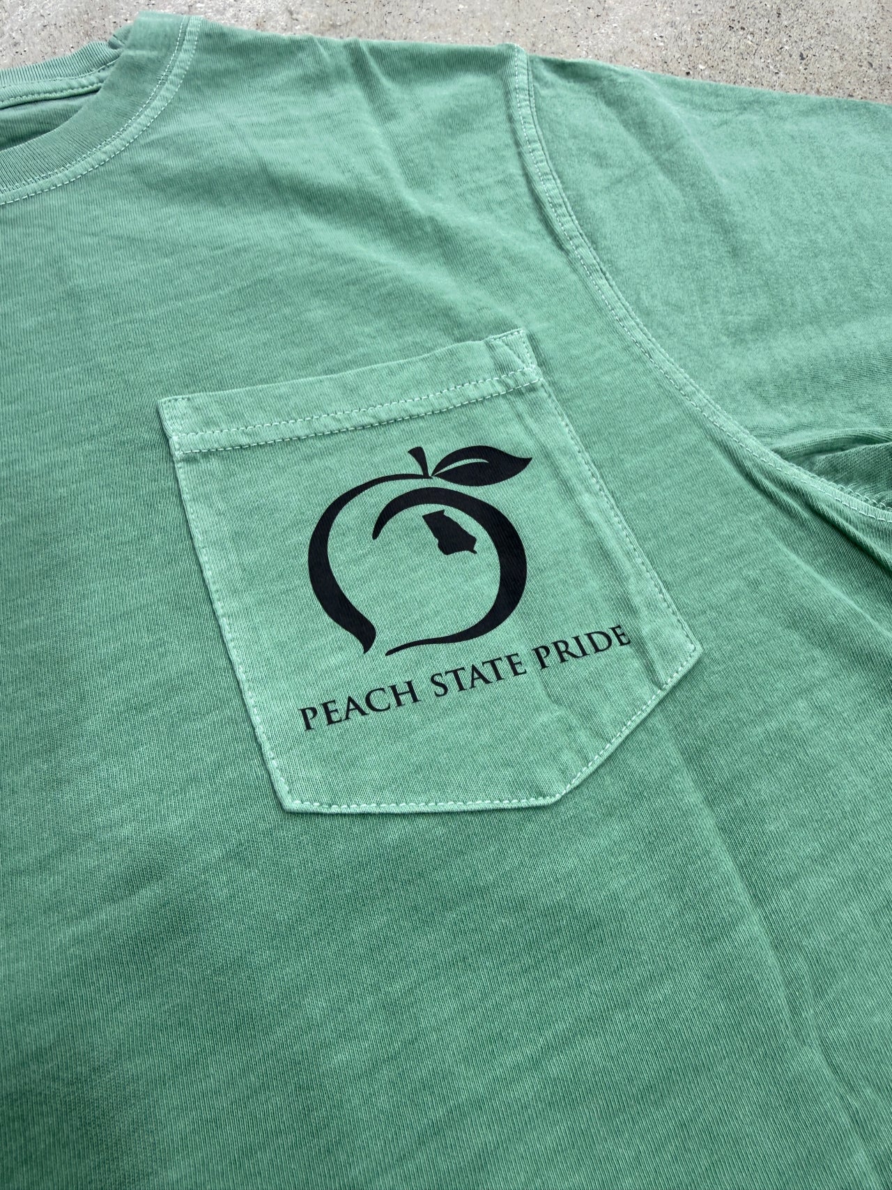 Pointer Patch SS Tee - Aquafoam